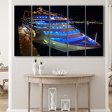 Cruise Yacht, Modern Yacht Photo 5 Panels B,Large Canvas,Canvas Prints Wall Art Home Decor