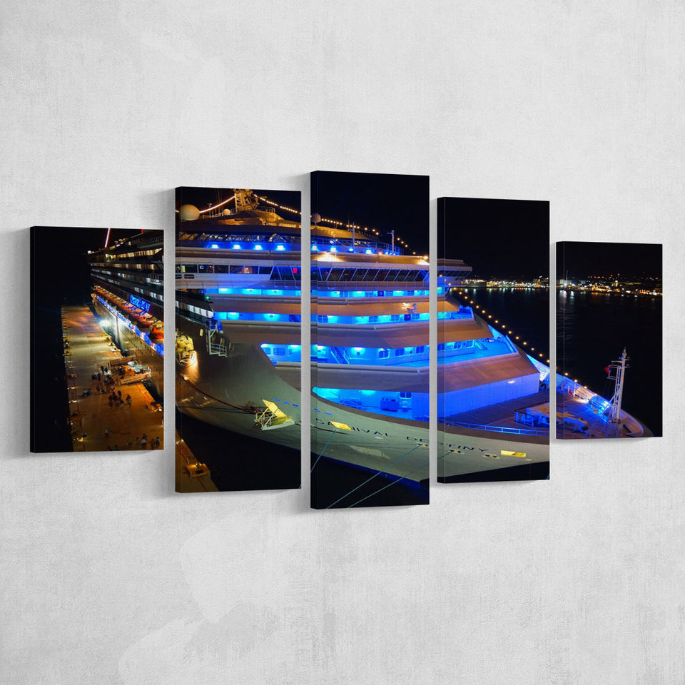 Cruise Yacht, Modern Yacht Photo Multi Panels,Canvas Prints Wall Art Home Decor