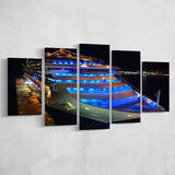 Cruise Yacht, Modern Yacht Photo Multi Panels,Canvas Prints Wall Art Home Decor