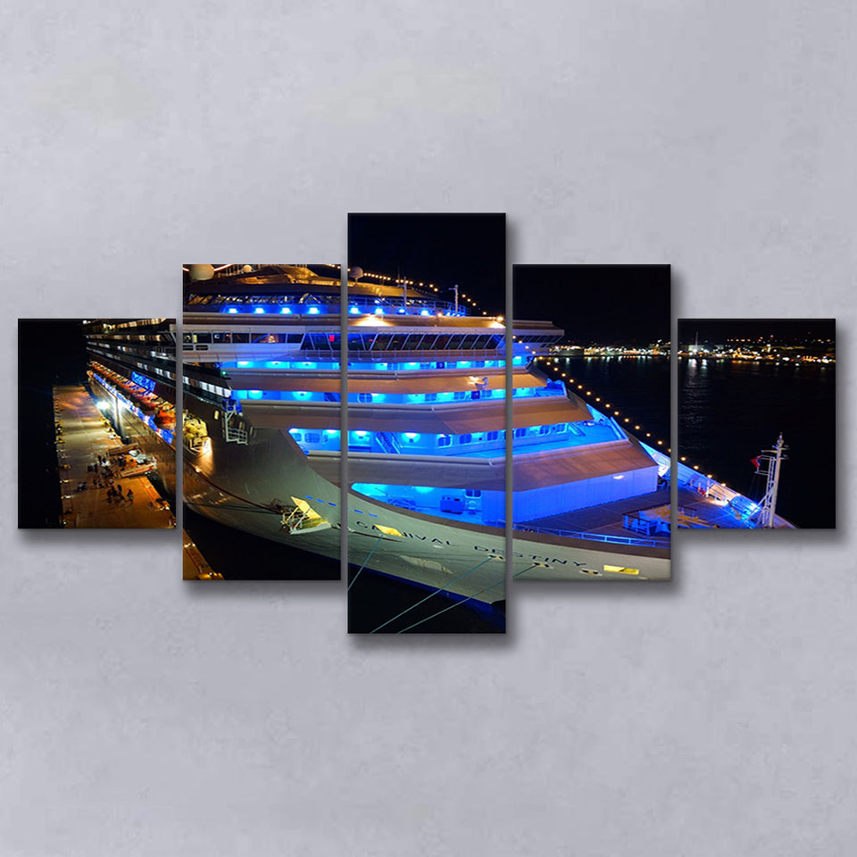 Cruise Yacht, Modern Yacht Photo Multi Panels,Canvas Prints Wall Art Home Decor