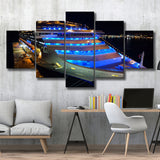 Cruise Yacht, Modern Yacht Photo Multi Panels,Canvas Prints Wall Art Home Decor
