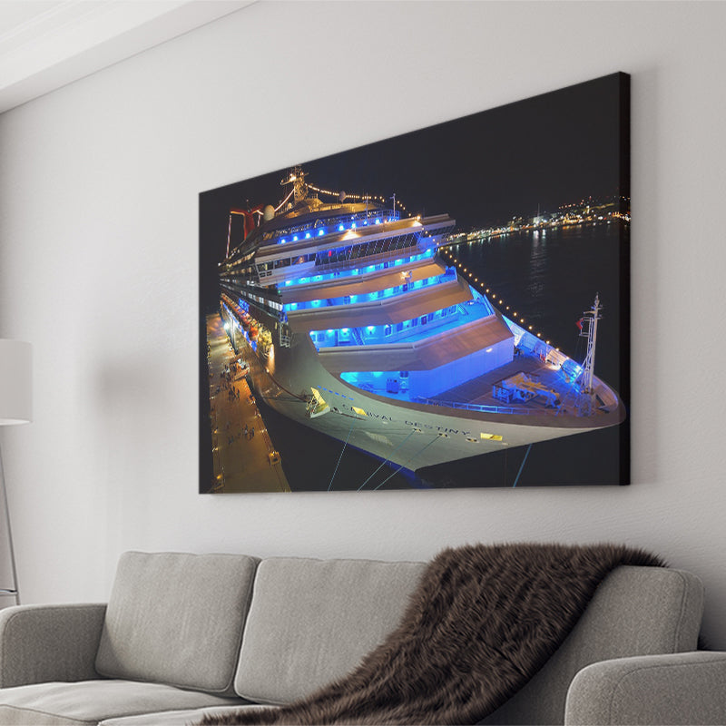 Cruise Yacht, Modern Yacht Photo Canvas Prints Wall Art Home Decor - Painting Canvas, Ready to hang