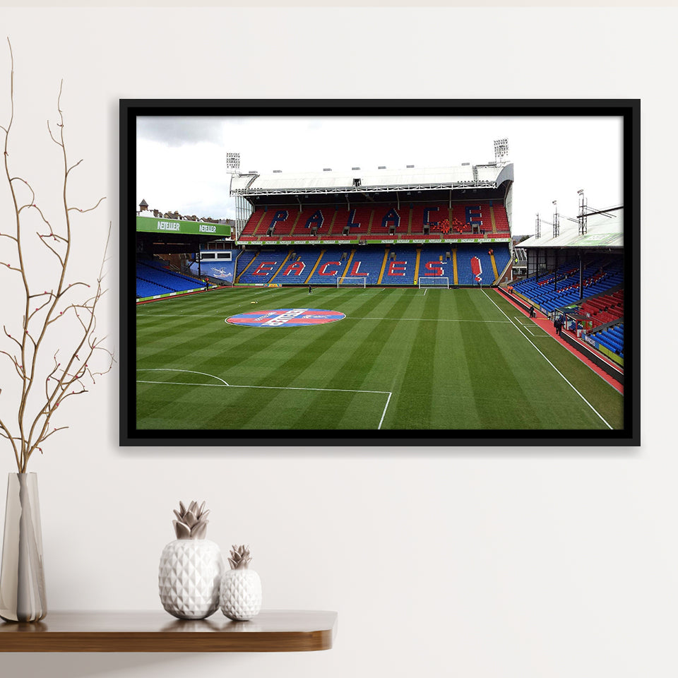 Crystal Palace Stadium Framed Canvas Prints Selhurst Park Stadium Wall Art,Sport Stadium Art Prints, Fan Gift
