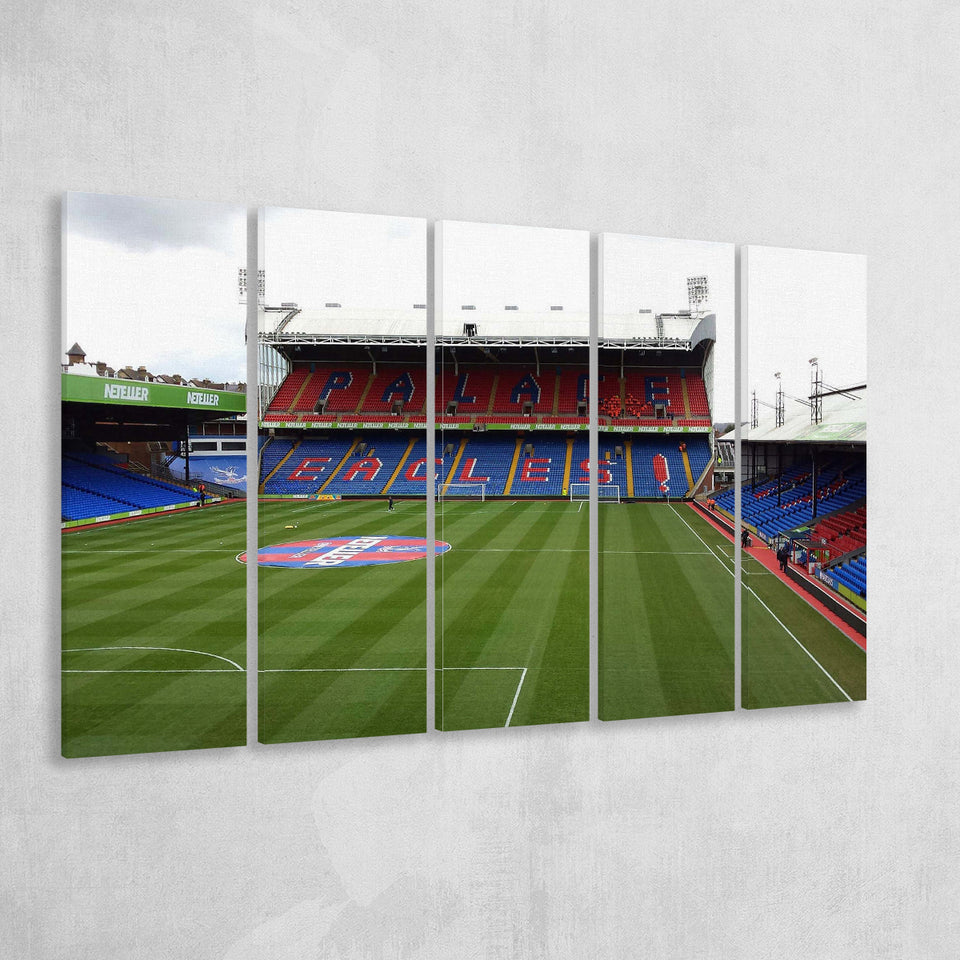 Crystal Palace Stadium Canvas Prints Selhurst Park Stadium Wall Art,Multi Panels B,Sport Stadium Art Prints, Fan Gift