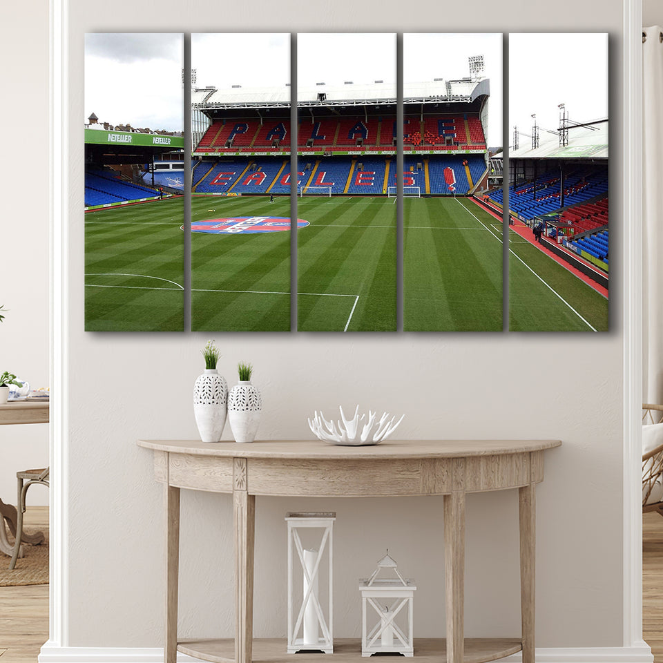 Crystal Palace Stadium Canvas Prints Selhurst Park Stadium Wall Art,Multi Panels B,Sport Stadium Art Prints, Fan Gift