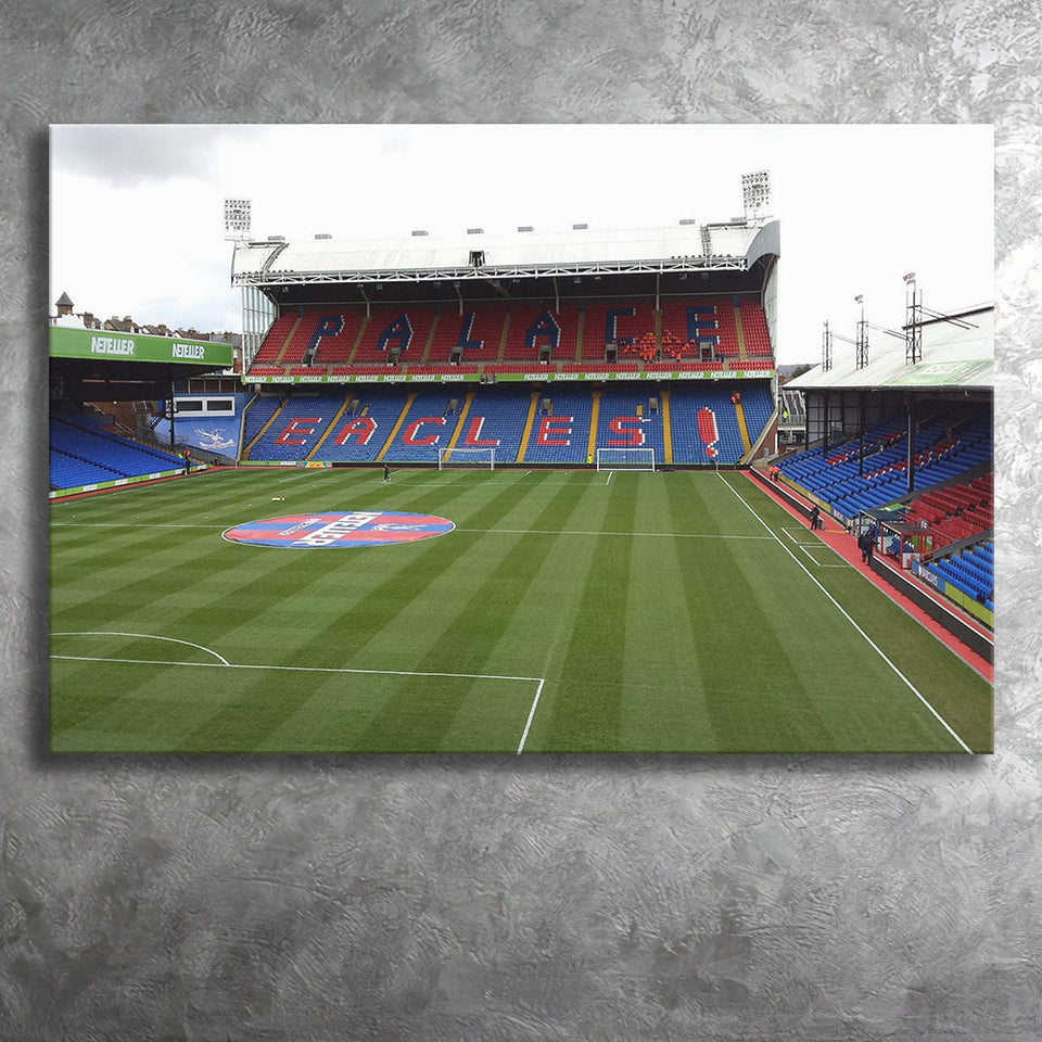 Crystal Palace Stadium Canvas Prints Selhurst Park Stadium Wall Art,Sport Stadium Art Prints, Fan Gift, Wall Decor