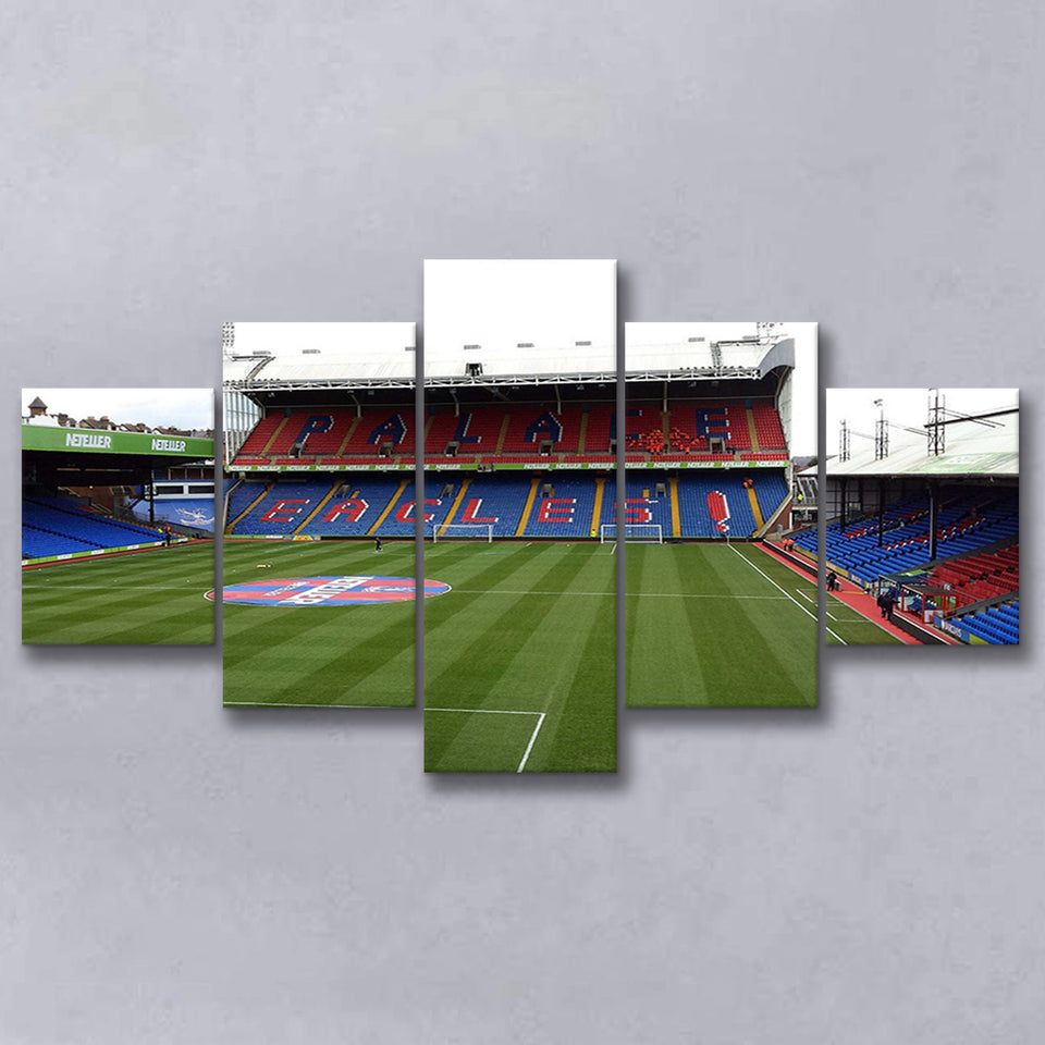 Crystal Palace Stadium Canvas Prints Selhurst Park Stadium Wall Art,Multi Panels,Sport Stadium Art Prints, Fan Gift