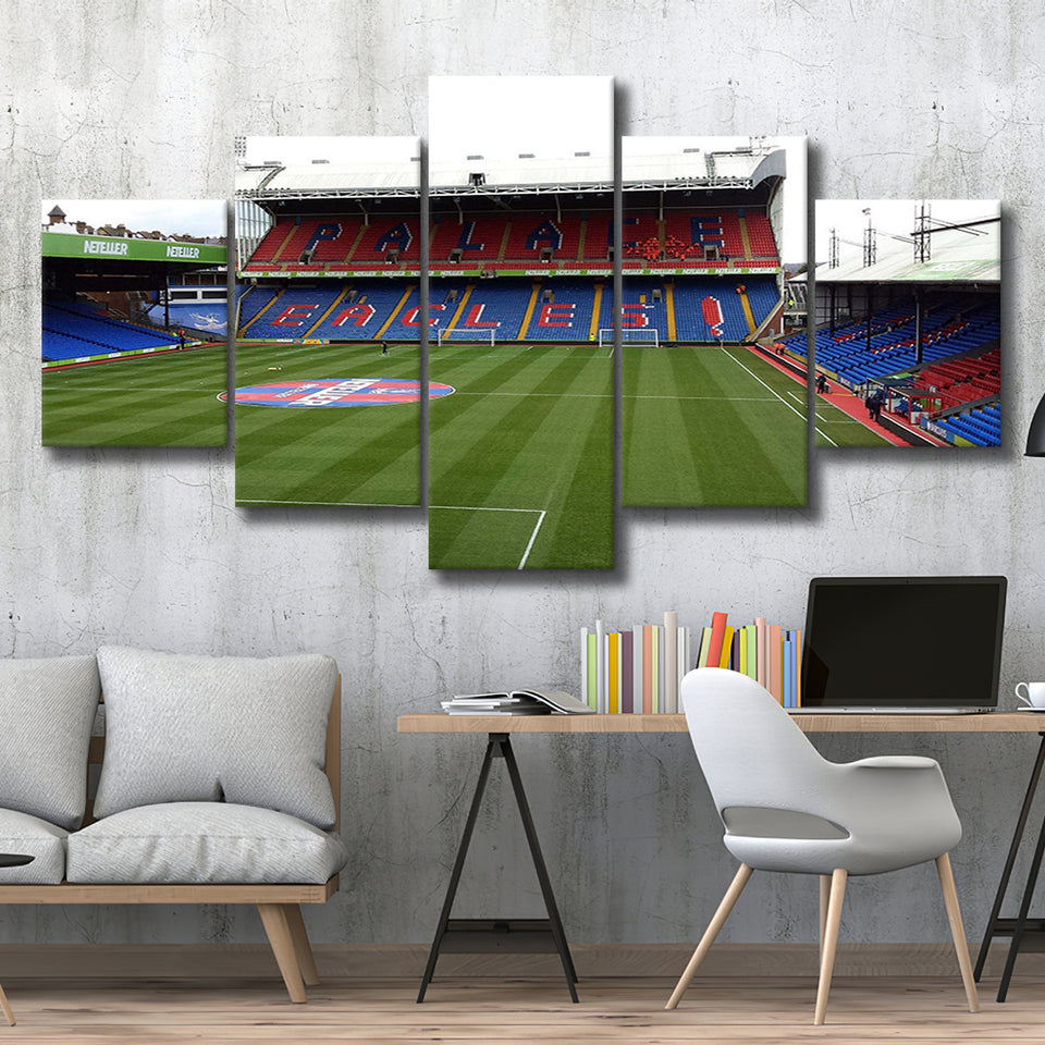 Crystal Palace Stadium Canvas Prints Selhurst Park Stadium Wall Art,Multi Panels,Sport Stadium Art Prints, Fan Gift