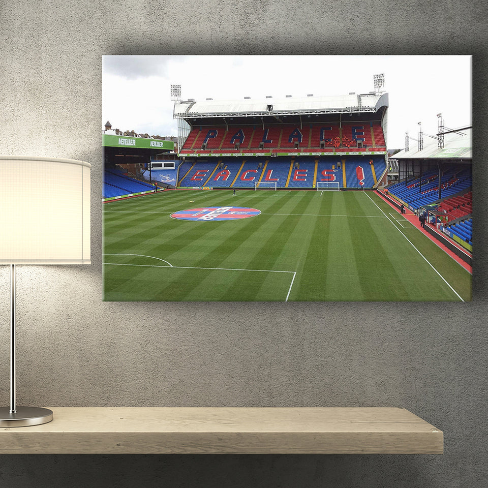 Crystal Palace Stadium Canvas Prints Selhurst Park Stadium Wall Art,Sport Stadium Art Prints, Fan Gift, Wall Decor