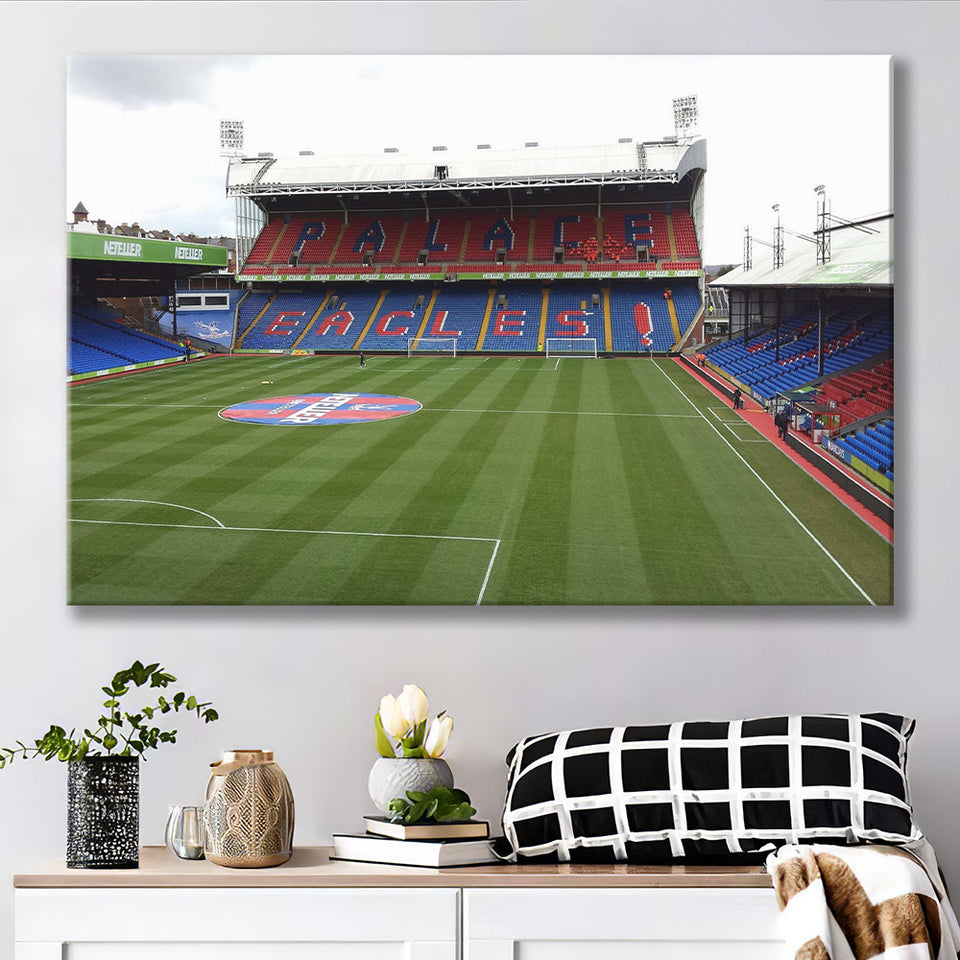 Crystal Palace Stadium Canvas Prints Selhurst Park Stadium Wall Art,Sport Stadium Art Prints, Fan Gift, Wall Decor
