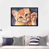 Cute Kitten Face Framed Wall Art - Framed Prints, Art Prints, Print for Sale, Painting Prints
