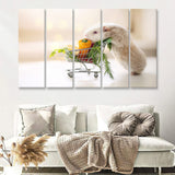 Cute Guinea Pig 5 Pieces B Canvas Prints Wall Art - Painting Canvas, Multi Panel, Wall Decor, Canvas Art