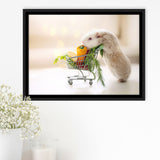 Cute Guinea Pig Framed Canvas Prints Wall Art - Painting Canvas, Wall Decor, Canvas Art, Floating Frame