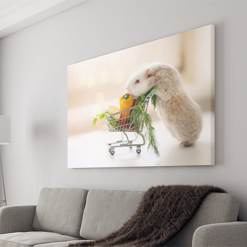 Cute Guinea Pig Canvas Prints Wall Art - Painting Canvas, Wall Decor, Canvas Art, For Sale