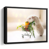 Cute Guinea Pig Framed Canvas Prints Wall Art - Painting Canvas, Wall Decor, Canvas Art, Floating Frame