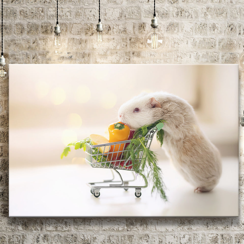Cute Guinea Pig Canvas Prints Wall Art - Painting Canvas, Wall Decor, Canvas Art, For Sale