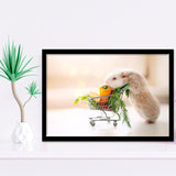 Cute Guinea Pig Framed Art Prints Wall Decor - Painting Prints, Wall Art, Framed Picture, Black Frame