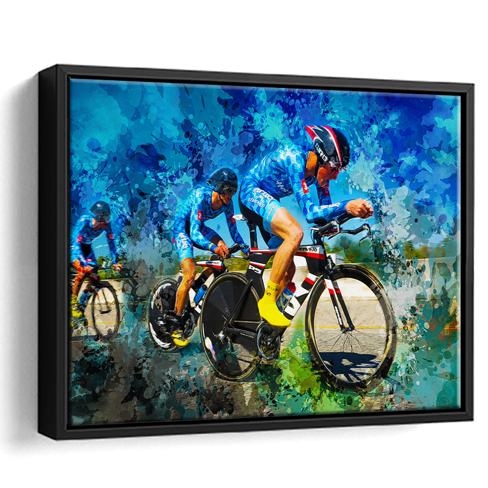 Cycling Framed Canvas Prints Wall Art Decor - Painting Canvas, Framed Picture, Home Decor