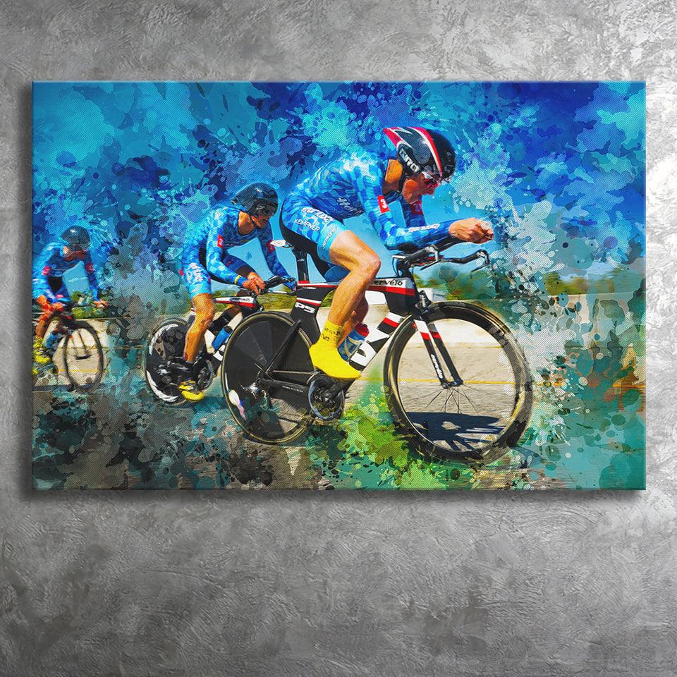 Cycling Canvas Prints Wall Art Decor - Painting Canvas, Art Print, Home Decor, Ready to Hang