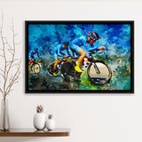 Cycling Framed Canvas Prints Wall Art Decor - Painting Canvas, Framed Picture, Home Decor