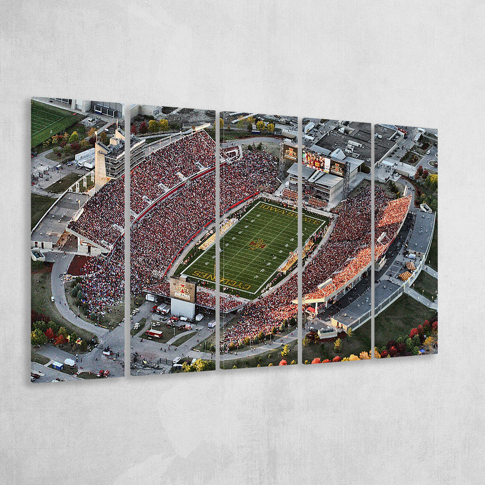 Cyclones Stadium, Stadium Canvas, Sport Art, Gift for him, Multi Panels B, Canvas Prints Wall Art Decor