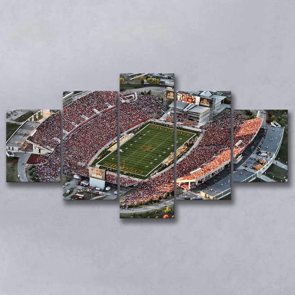 Cyclones Stadium, Stadium Canvas, Sport Art, Large Canvas, Multi Panels, Canvas Prints Wall Art Decor