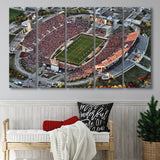 Cyclones Stadium, Stadium Canvas, Sport Art, Gift for him, Multi Panels B, Canvas Prints Wall Art Decor