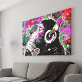 Dj Monkey Thinker Canvas Prints Wall Art Decor - Painting Canvas, Home Decor, Art Print, Art For Sale