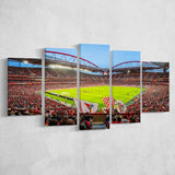 Da Luz Estadio, Stadium Canvas, Sport Art, Large Canvas, Multi Panels, Canvas Prints Wall Art Decor