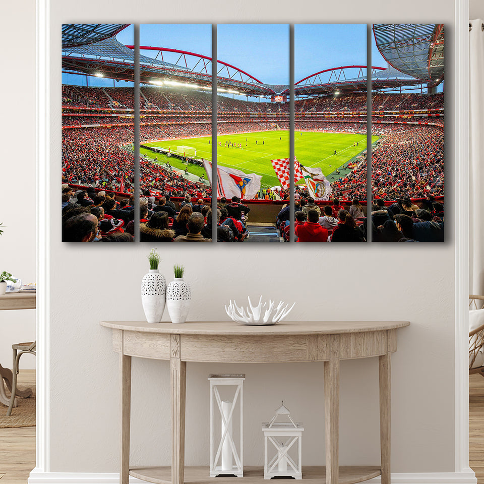 Da Luz Estadio, Stadium Canvas, Sport Art, Gift for him, Multi Panels B, Canvas Prints Wall Art Decor