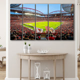 Da Luz Estadio, Stadium Canvas, Sport Art, Gift for him, Multi Panels B, Canvas Prints Wall Art Decor