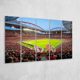 Da Luz Estadio, Stadium Canvas, Sport Art, Gift for him, Multi Panels B, Canvas Prints Wall Art Decor