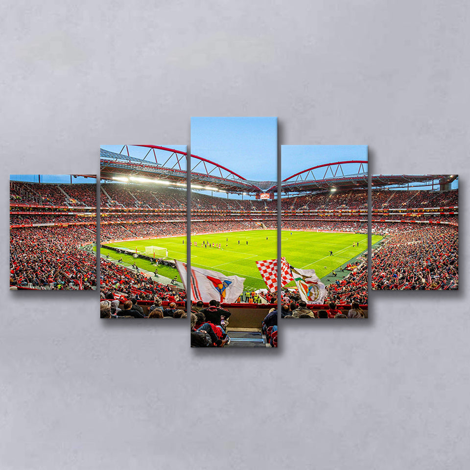 Da Luz Estadio, Stadium Canvas, Sport Art, Large Canvas, Multi Panels, Canvas Prints Wall Art Decor