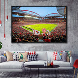 Da Luz Estadio, Stadium Canvas, Sport Art, Gift for him, Framed Canvas Prints Wall Art Decor, Framed Picture