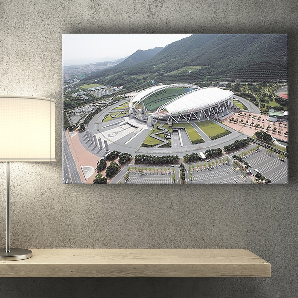 Daegu Stadium Aerial View, Stadium Canvas, Sport Art, Gift for him, Fan Gift, Canvas Prints Wall Art Decor