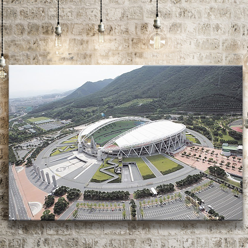 Daegu Stadium Aerial View, Stadium Canvas, Sport Art, Gift for him, Fan Gift, Canvas Prints Wall Art Decor