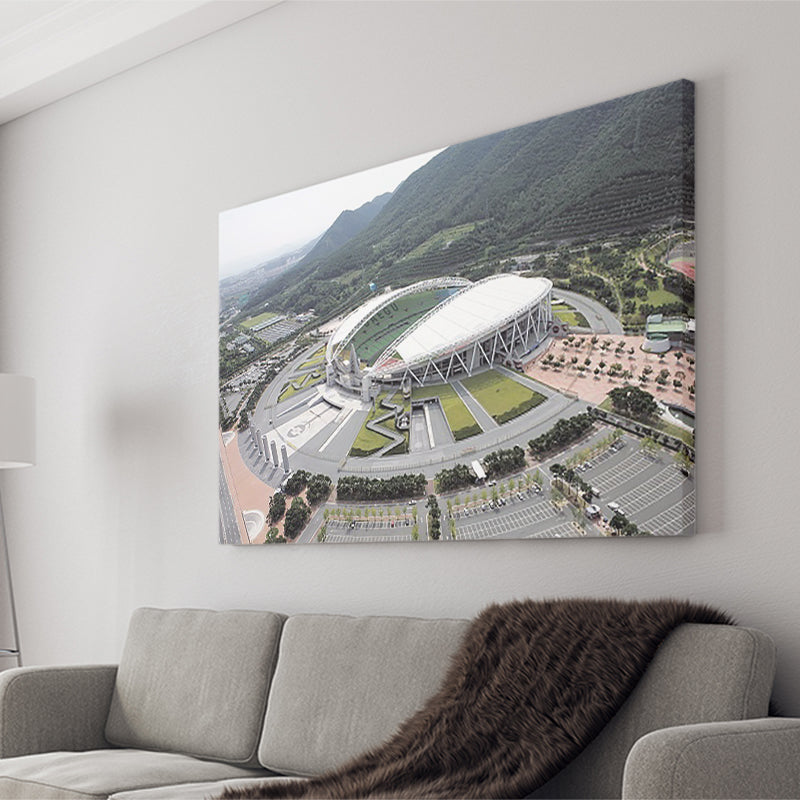 Daegu Stadium Aerial View, Stadium Canvas, Sport Art, Gift for him, Fan Gift, Canvas Prints Wall Art Decor
