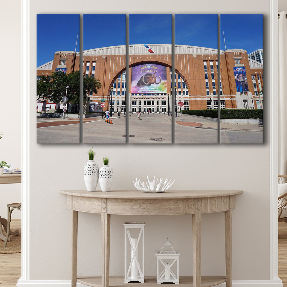 Dallas Mavericks Stadium Canvas Prints American Airlines Center Wall Art,Multi Panels B,Sport Stadium Art Prints, Fan Gift