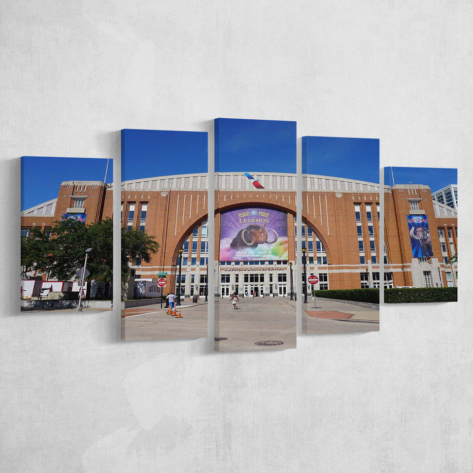 Dallas Mavericks Stadium Canvas Prints American Airlines Center Wall Art,Multi Panels,Sport Stadium Art Prints, Fan Gift