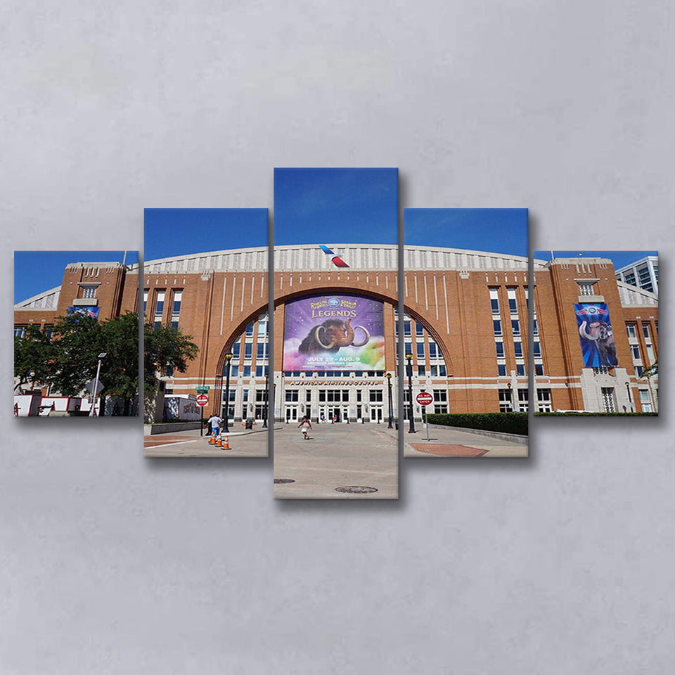 Dallas Mavericks Stadium Canvas Prints American Airlines Center Wall Art,Multi Panels,Sport Stadium Art Prints, Fan Gift