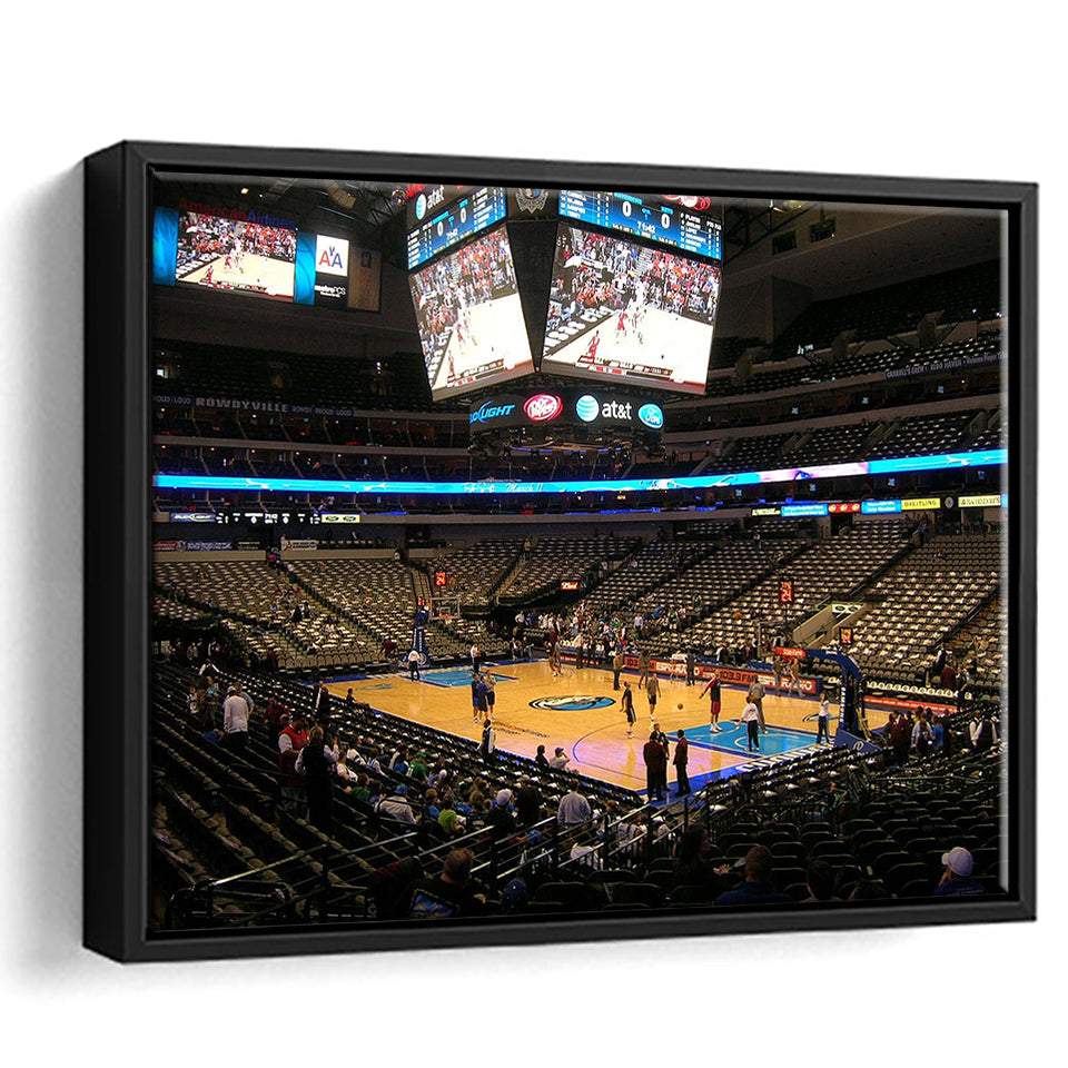 Dallas Mavericks Wall Art American Airlines Center Stadium Framed