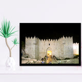 Damascus Gate entrance Old City Jerusalem Palestine Framed Art Prints Wall Decor - Painting Art, Wall Art, Home Decor