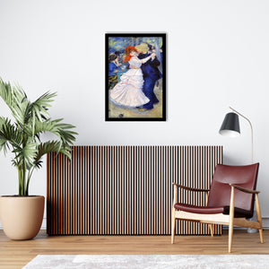 Dance In Bougival By Pierre-Auguste Renoir-Art Print,Frame Art,Plexiglass Cover
