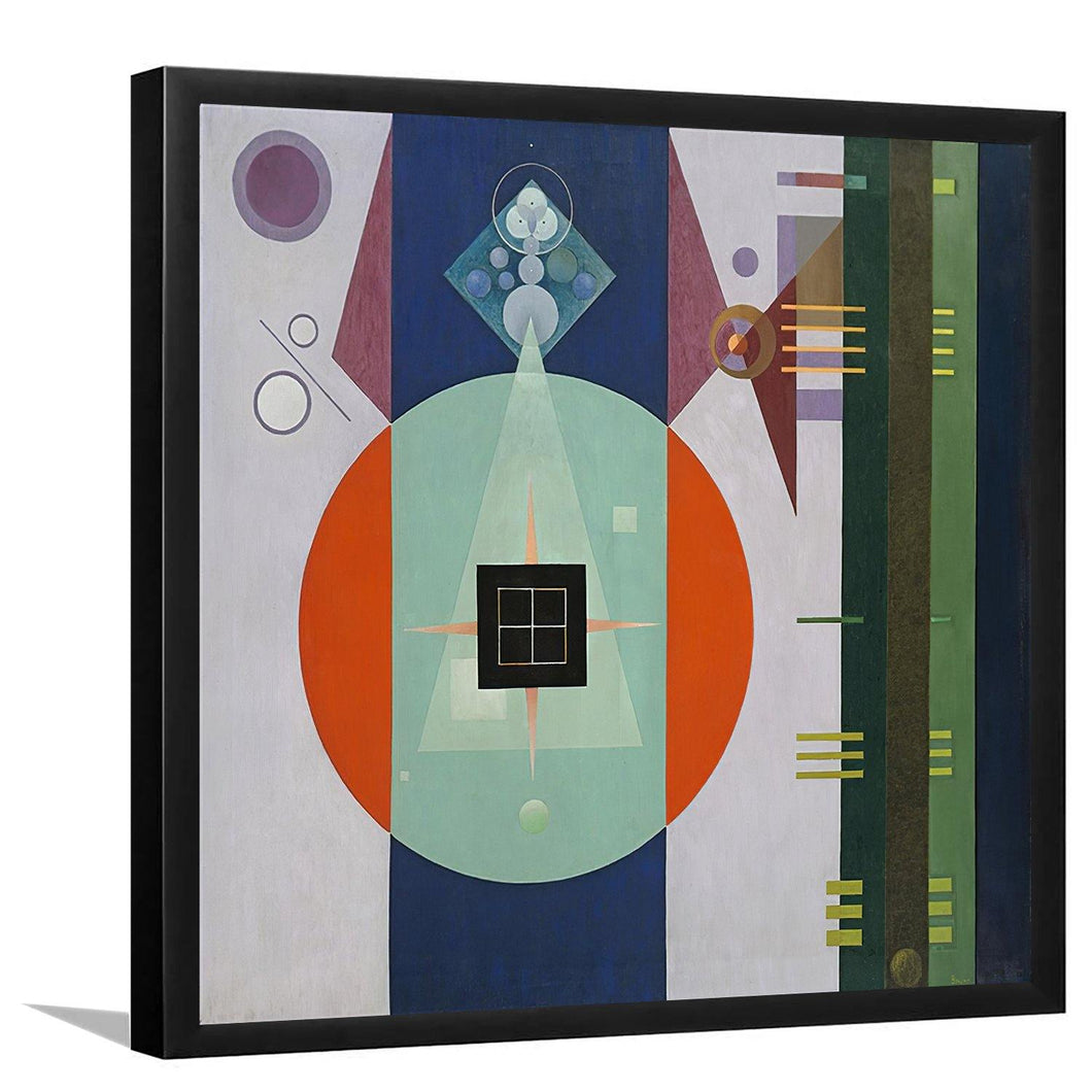 Dark Square by Rudolf Bauer-Arr Print, Canvas Art, Frame Art, Plexiglass cover