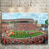 Darrell K Royal Stadium Canvas Prints Texas Memorial Wall Art,Sport Stadium Art Prints, Fan Gift, Wall Decor