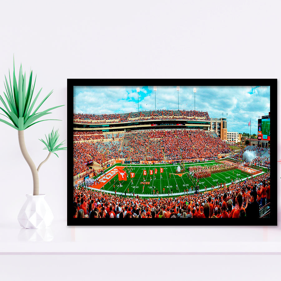 Darrell K Royal Stadium Art Prints Texas Memorial Wall Art,Sport Stadium Art Prints, Fan Gift, Wall Decor