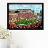 Darrell K Royal Stadium Framed Canvas Prints Texas Memorial Wall Art,Sport Stadium Art Prints, Fan Gift