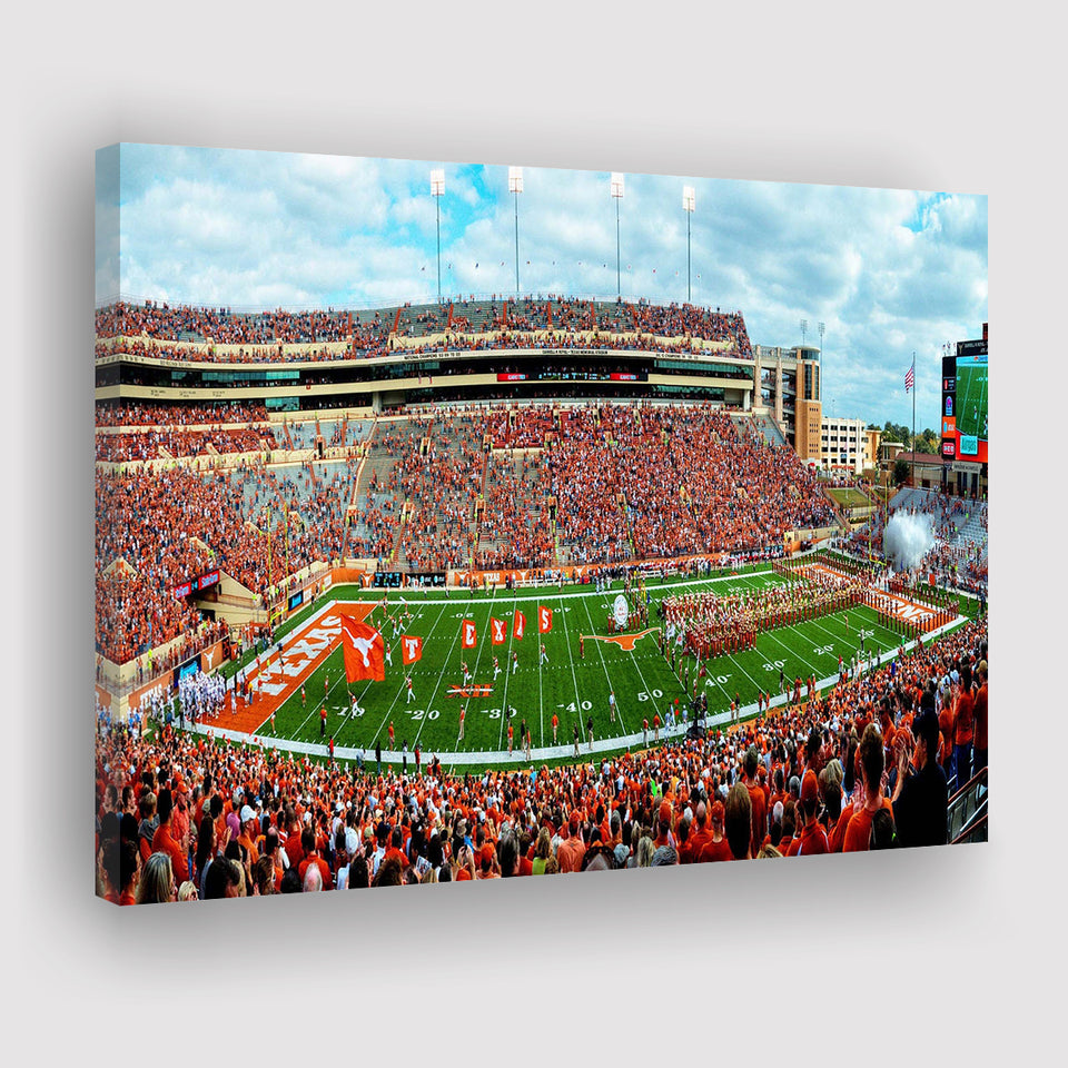 Darrell K Royal Stadium Canvas Prints Texas Memorial Wall Art,Sport Stadium Art Prints, Fan Gift, Wall Decor