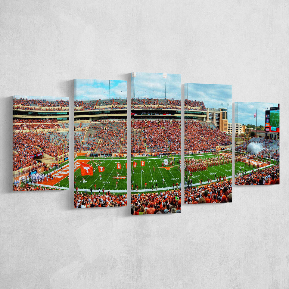 Darrell K Royal Stadium Canvas Prints Texas Memorial Wall Art,Multi Panels,Sport Stadium Art Prints, Fan Gift