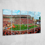 Darrell K Royal Stadium Canvas Prints Texas Memorial Wall Art,Multi Panels B,Sport Stadium Art Prints, Fan Gift